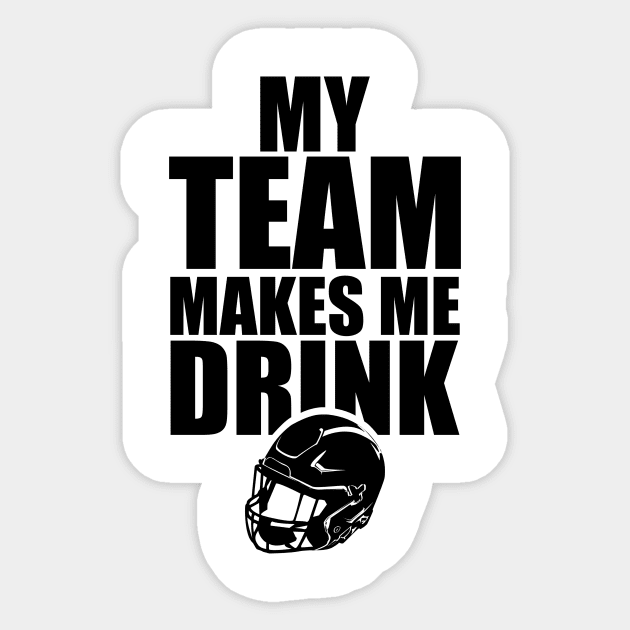 NFL Football Team Drink Sticker by SillyShirts